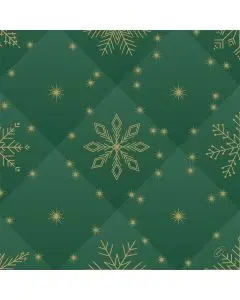 Dunisoft Stofligende Middagsserviet 60stk - Rhombus Green