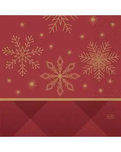 Duni Frokostserviet 3-lags 50stk - Rhombus Bordeaux