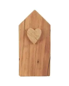 Træhus m/hjerte
