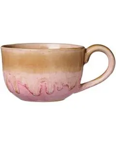 Krus m/hank Trosa lysebrun og sart rosa