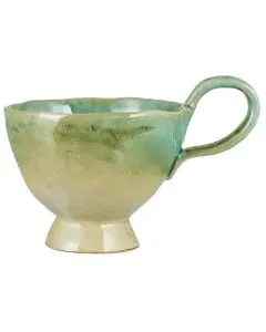 Vase m/ujævne riller clay