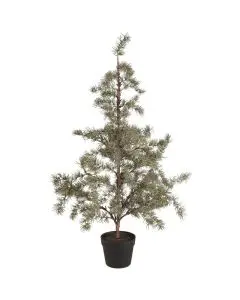 Cedertræ kunstig i plastpotte - 120 cm
