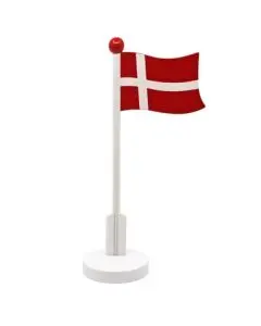 Bordflag Dannebrog Træ - 25cm