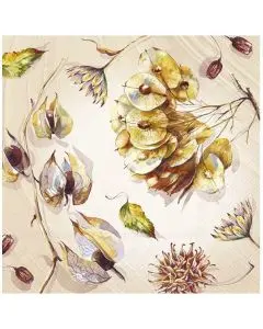 IHR 3-lags Frokostserviet 33x33cm 20stk - Harmony Cream