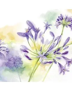 IHR Frokostserviet 3-lags 20stk - Agapanthus