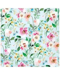 IHR Frokostserviet 3-lags 20stk - Beauty Of Spring Light Blue