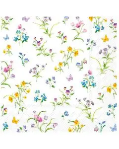 IHR Frokostserviet 3-lags 20stk - Easter Flowers White