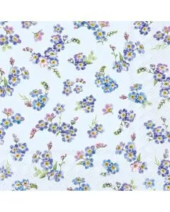 IHR Frokostserviet 3-lags 20stk - Valeria Blue