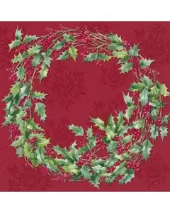 IHR Kaffeserviet 3-lags 20stk - Christmas Flowers Cream