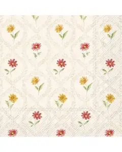 IHR Frokostserviet 3-lags 20stk - Belles Fleurs Cream