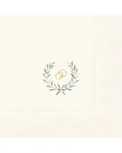 IHR Frokostserviet 3-lags 20stk - Belles Fleurs Cream