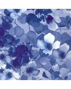 IHR 3-lags Frokostserviet 33x33cm 20stk - Bluna Blue