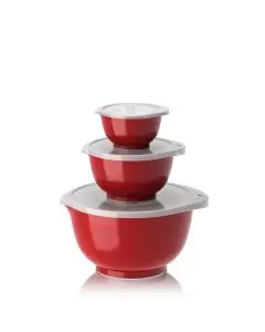 Rosti NEW Margrethe Røreskålesæt 6 dele 0,25 + 0,75 + 3 liter Rød