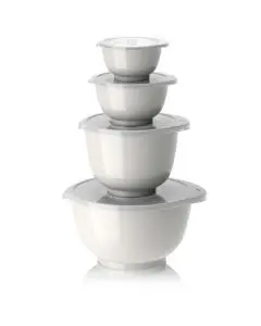 Rosti NEW Margrethe Røreskålesæt 8 dele 0,25 + 0,5 + 1,5 + 3 liter Hvid