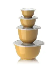 Rosti NEW Margrethe Røreskålesæt 8 dele 0,25 + 0,5 + 1,5 + 3 liter Curry