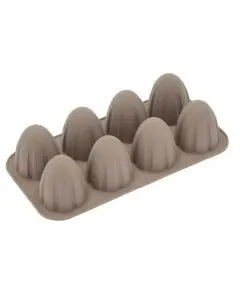 Blomsterbergs Kuppel Flødebolleform til 8 stk - Latte