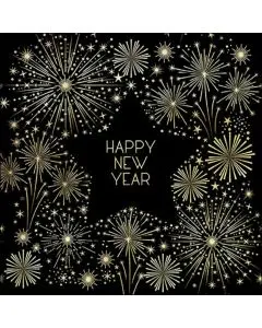 Ambiente Kaffeserviet 3-lags 20stk - Golden New Year