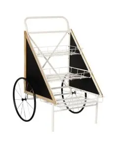 Ib Laursen Displayvogn 3kurve, 2kridttavler, 2hjul