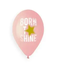 Ballon 5stk - Born to shine blå
