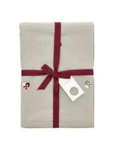 Södahl Christmas Hearts Embroidery Juledug Rose - 140x270cm