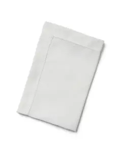 Langkilde & Søn Hvid serviet med hulsøm - 6stk