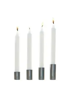 A2 Living Lysestage sæt 4stk og 4str - Galvaniseret Zink