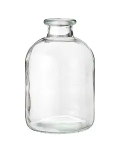 Ib Laursen Vase Anna m/hals - Klart Glas - ø11xh17cm