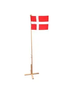 Gulvflag 170cm Bøg - Dannebrog