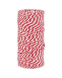 Dokumentgarn lyseblå/hvid 100m