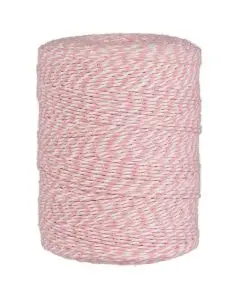 Dokumentgarn lyserød/hvid 400m
