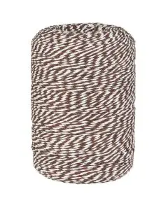 Dokumentgarn brun/hvid 400m