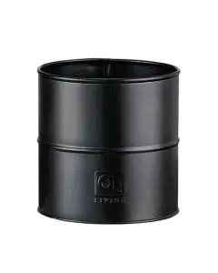 A2 Living Urtepotte Galvaniseret Sort - Ø12cm