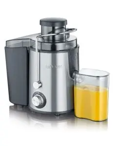 Severin Juicer 500 ml 400 watt - Stål/Sort