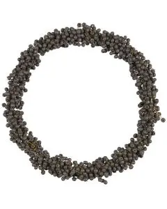 Krans m/træperler håndlavet