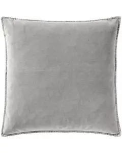 Pudebetræk velour 50x50cm ash grey