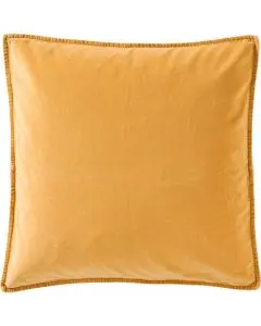 Pudebetræk velour 50x50cm harvest yellow