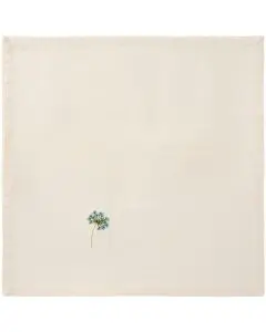 Stofserviet Flora m/vintergæk butter cream