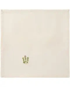 Ib Laursen Stofserviet Flora m/marguerit butter cream