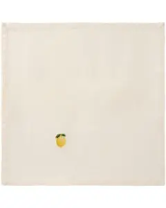 Ib Laursen Stofserviet Flora m/marguerit butter cream