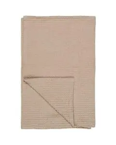 Håndklæde Liseleje m/vaffelmønster 50x100cm - Beige