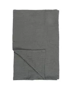 Håndklæde Liseleje m/vaffelmønster 50x100cm - Antracit