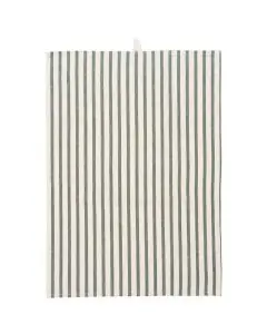 Viskestykke Felix natur m/mørkegrønne striber