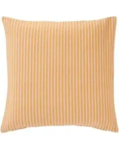Ib Laursen Pudebetræk 50x50cm - Linea m/mustard og lyserøde smalle striber