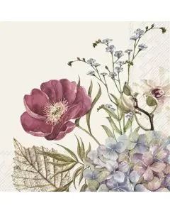 IHR Frokostserviet 3-lags 20stk - Belles Fleurs Cream