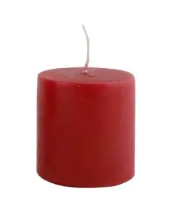 Bloklys 6x7cm - Mørkerød