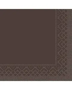 Sovie 40x40 3-lags 20stk serviet - Brun