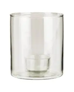 Stage glas t/fyrfadslys m/fast indsats