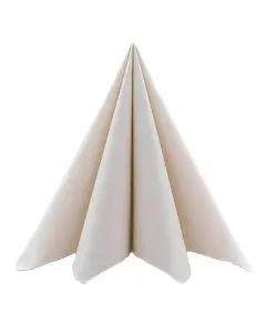 Mank stofligende serviet - 40x40cm - 50stk Sand