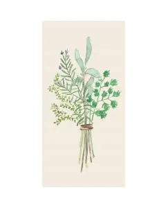 Serviet røde striber tekstil-look 16 stk pr. pakke