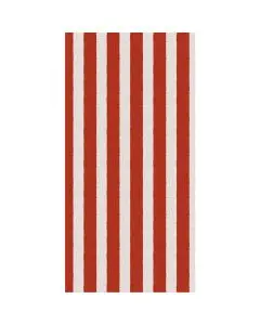 Serviet røde striber tekstil-look 16 stk pr. pakke